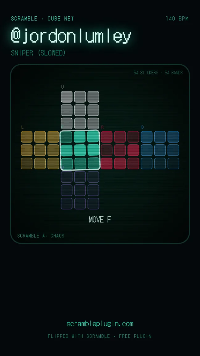 SCRAMBLE video maker, Cube Net style
