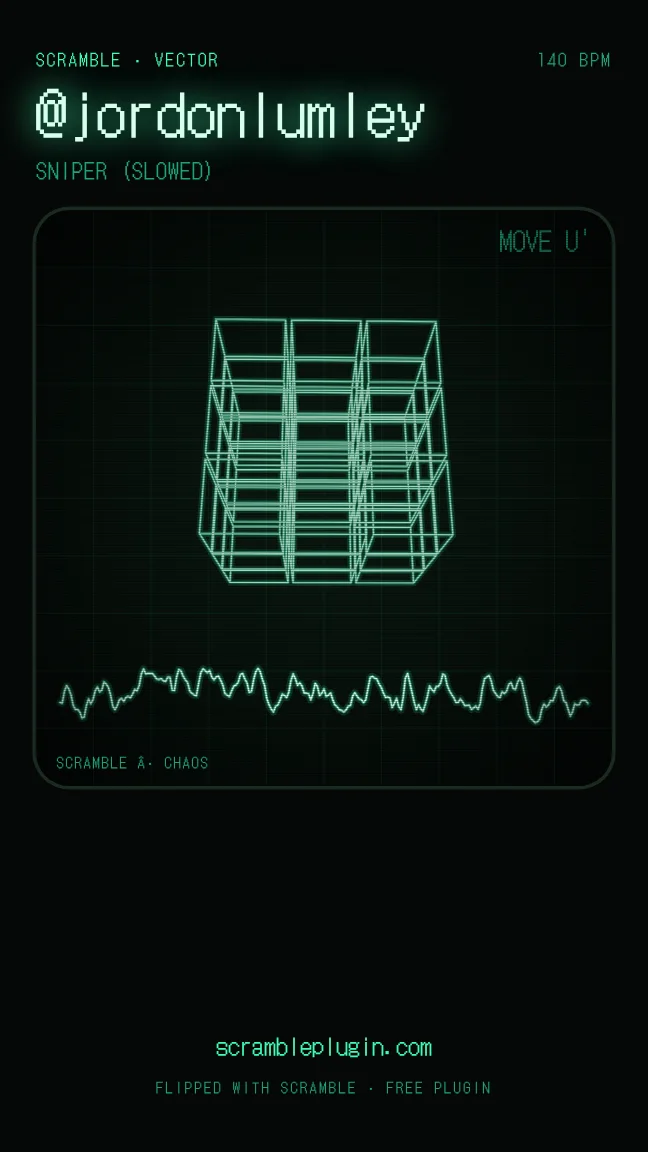 SCRAMBLE video maker, Vector Cube style