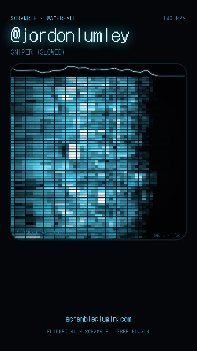 SCRAMBLE video maker, Waterfall style